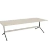 Bord Atlas 1134, 2400x1000mm, højde 720, eg højtrykslaminat, gråt stel
