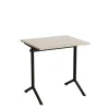 Bord Atlas 1130, 700x600mm, lyddæmpende eg højtrykslaminat, sortolivent stel