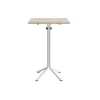 Bord Atlas 1133 700x700x1080mm, Hvidpigmenteret eg med hvidt understel