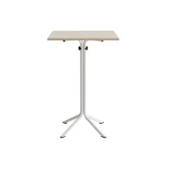 Bord Atlas 1133 700x700x1080mm, Hvidpigmenteret eg med hvidt understel