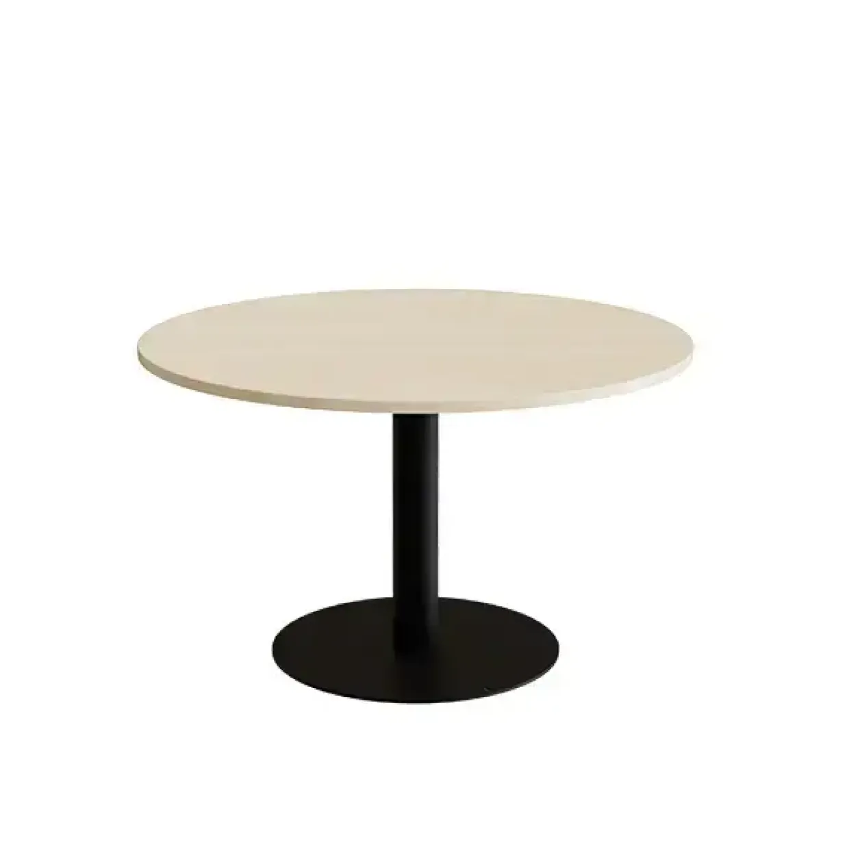 Bord Cirkum, Ø1200mm, højde 720 mm, birk laminat med sort stel