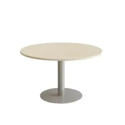 Bord Cirkum, Ø1200mm, højde 720 mm, birk laminat med alugråt stel