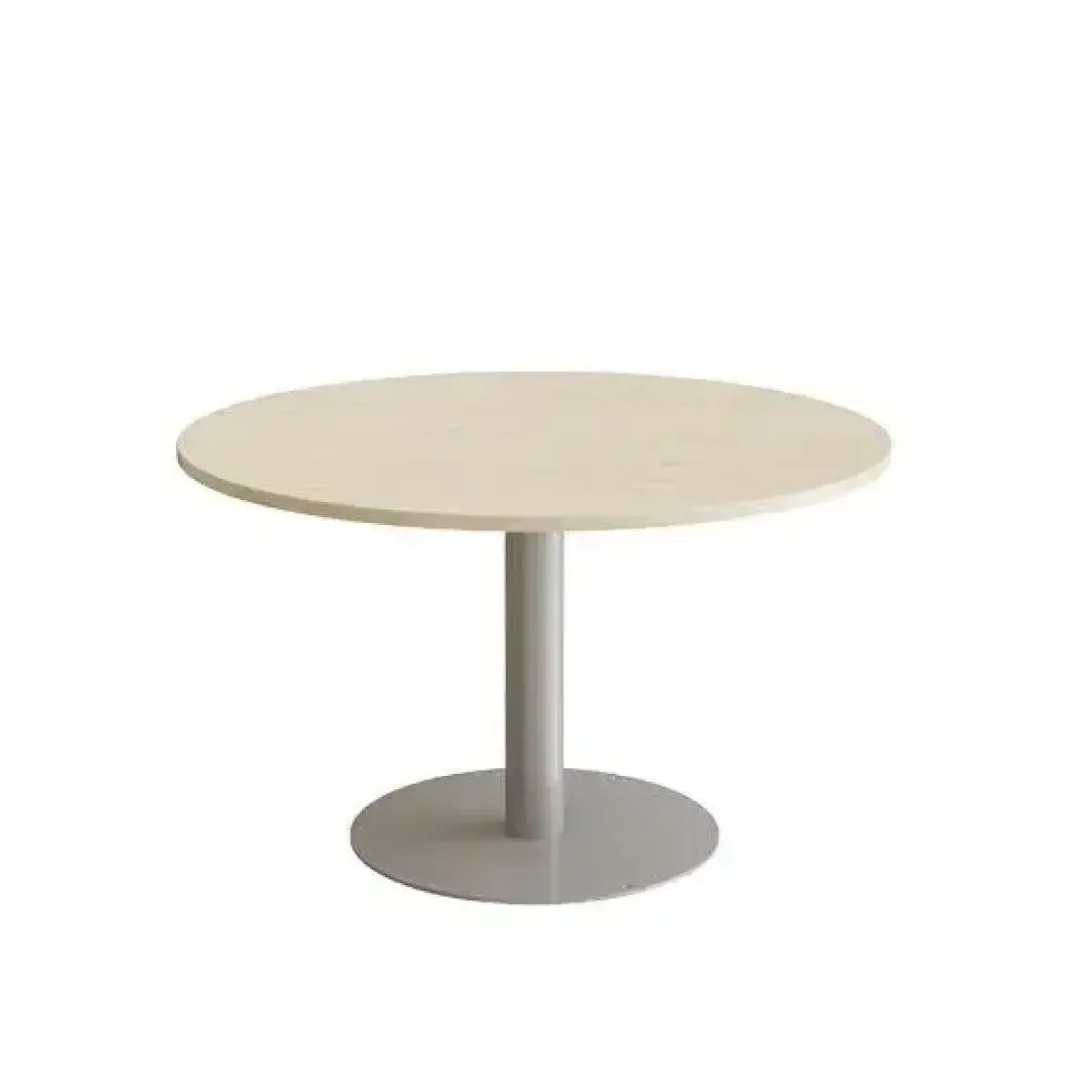 Bord Cirkum, Ø1200mm, højde 720 mm, birk laminat med alugråt stel