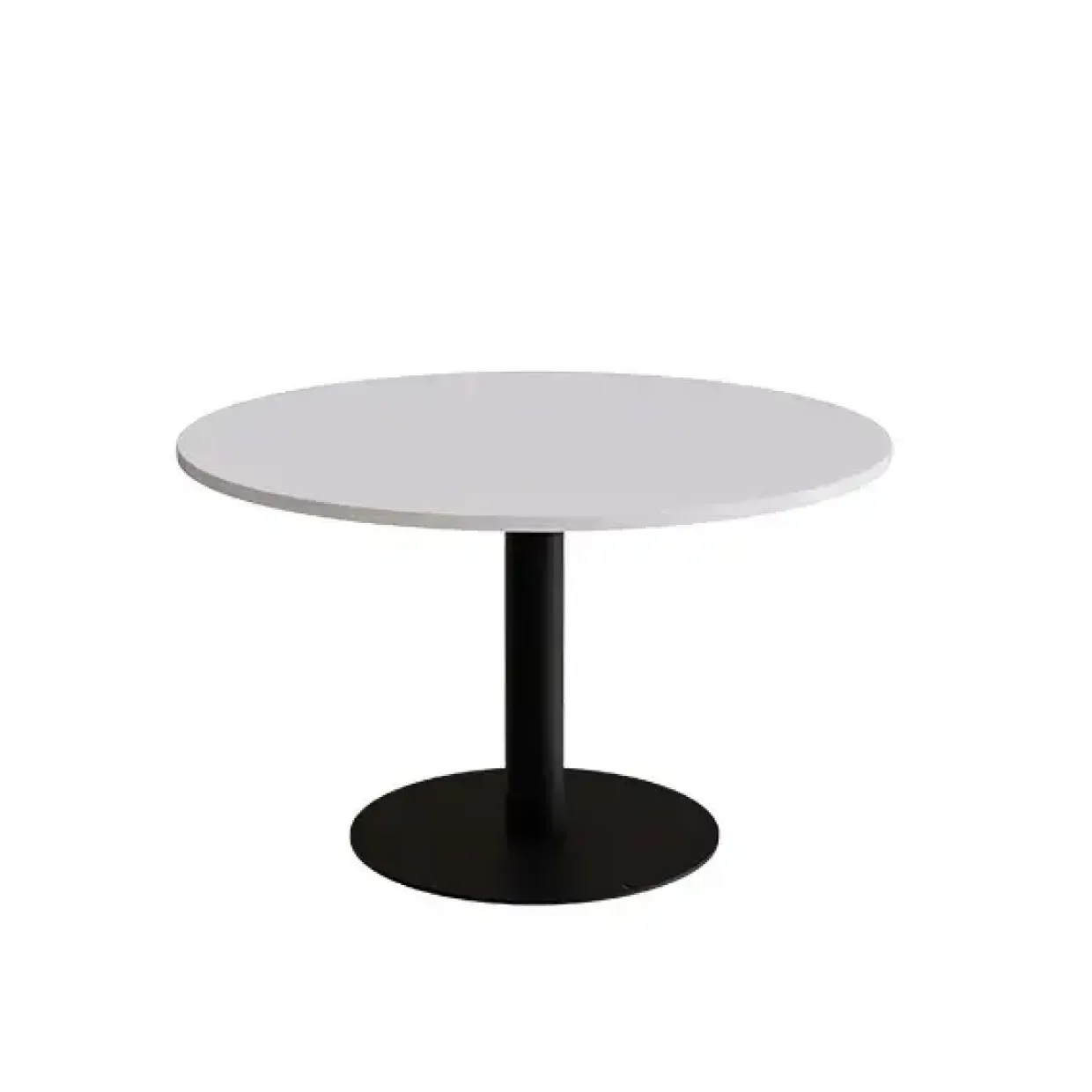 Bord Cirkum, Ø1200mm, højde 720 mm, grå laminat med sort stel