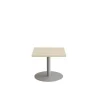 Bord Cirkum, 600x600mm, højde 500 mm, birk laminat med alugråt stel