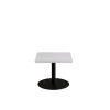 Bord Cirkum, 600x600mm, højde 500 mm, grå laminat med sort stel