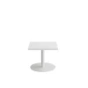 Bord - Cirkum 600x600 mm - Højde 500 mm - Hvid laminat/hvidt stel