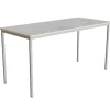Bord Combi 200, L1800xB800xH900 mm, lys grå, lyddæmpende linoleum, alugråt stel