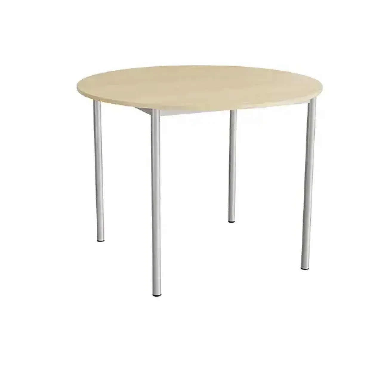Bord Combi 206, Ø1200 mm, højde 900 mm, birk laminat på alugråt stel