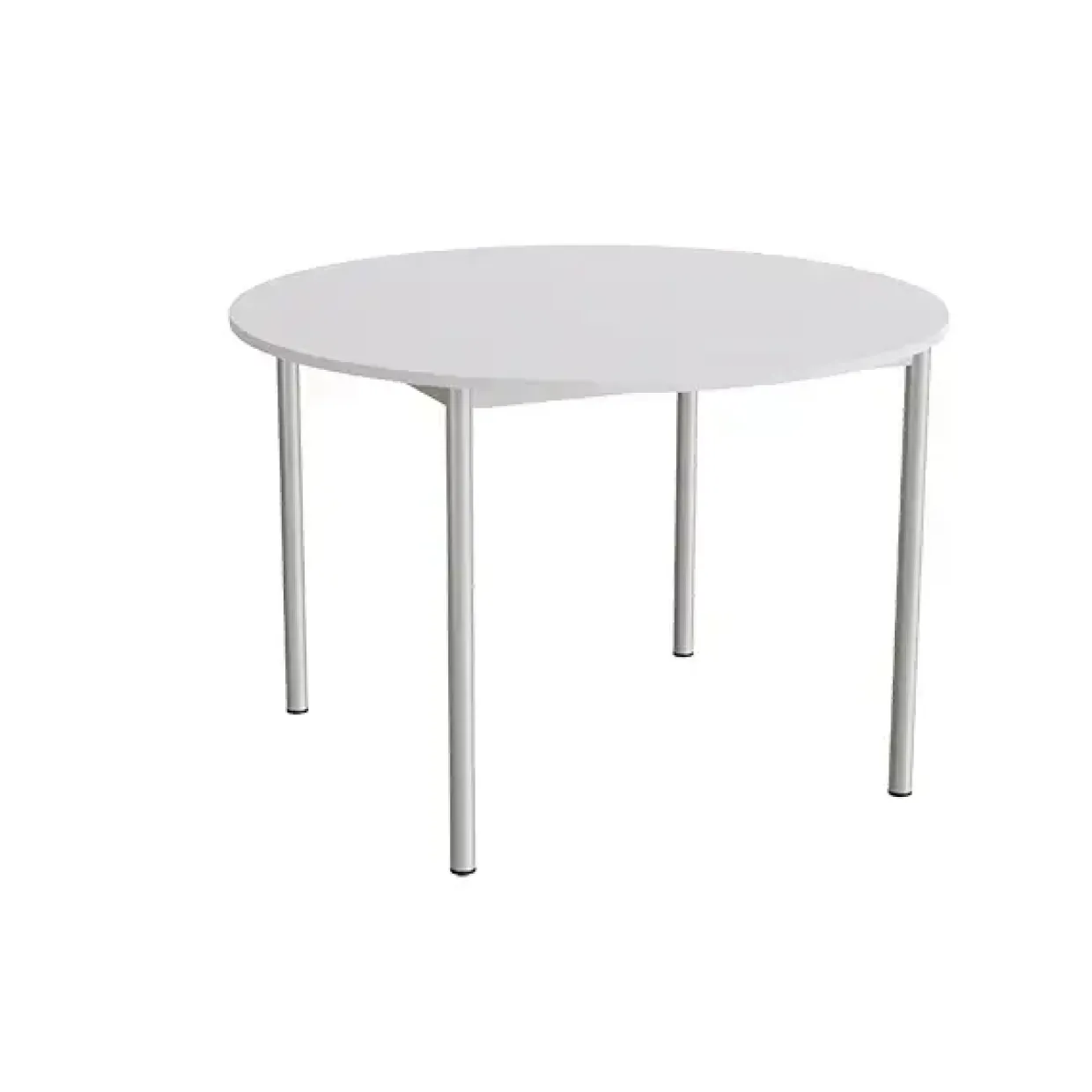 Bord Combi 206, Ø1200 mm, højde 800 mm, grå laminat på alugråt stel