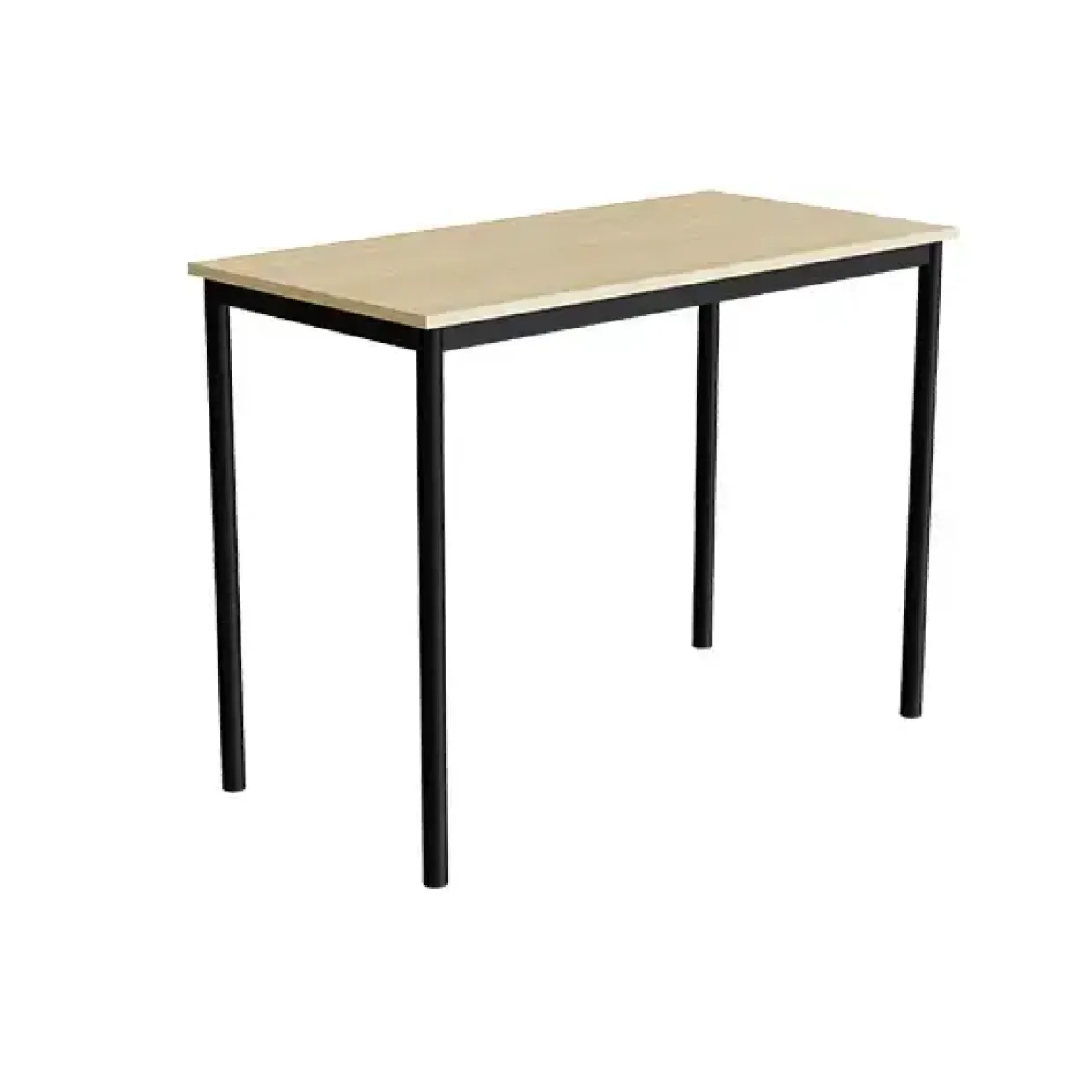 Bord Combi 200, 1200x600 mm Højde 900 mm Birk laminat på sort understel
