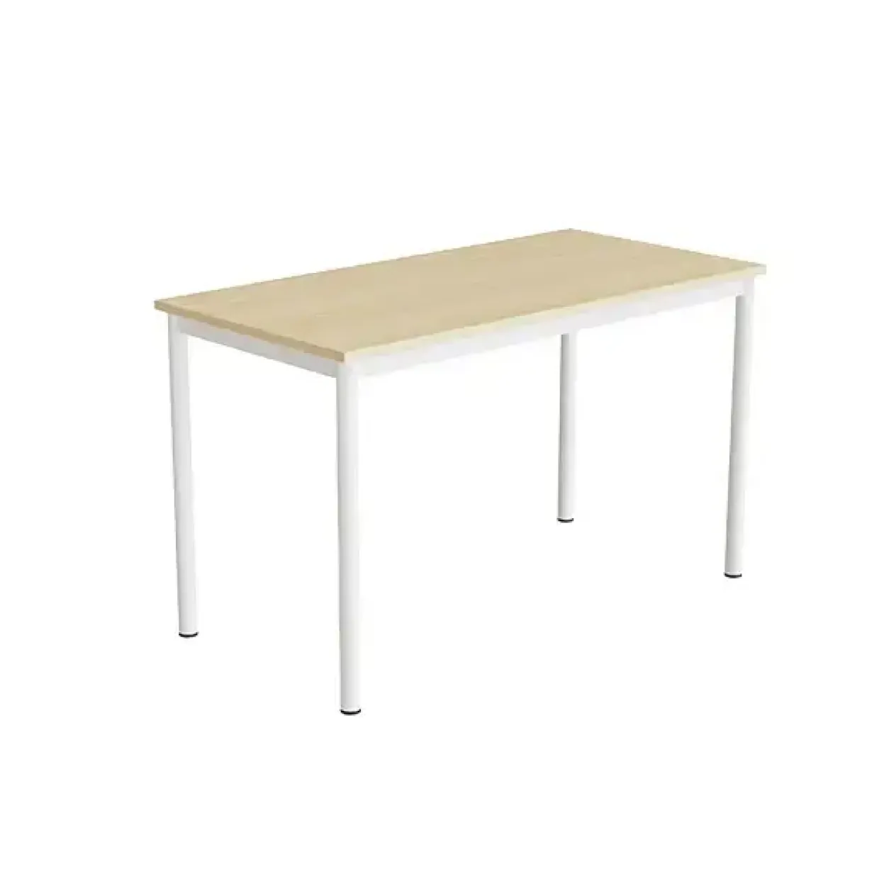 Bord Combi 200, 1200x600 mm Højde 720 mm Birk laminat på hvidt understel
