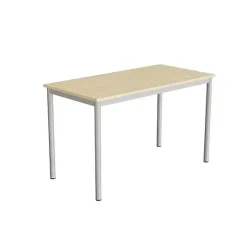 Bord Combi 200, 1200x600 mm Højde 720 mm Birk laminat på alugråt understel