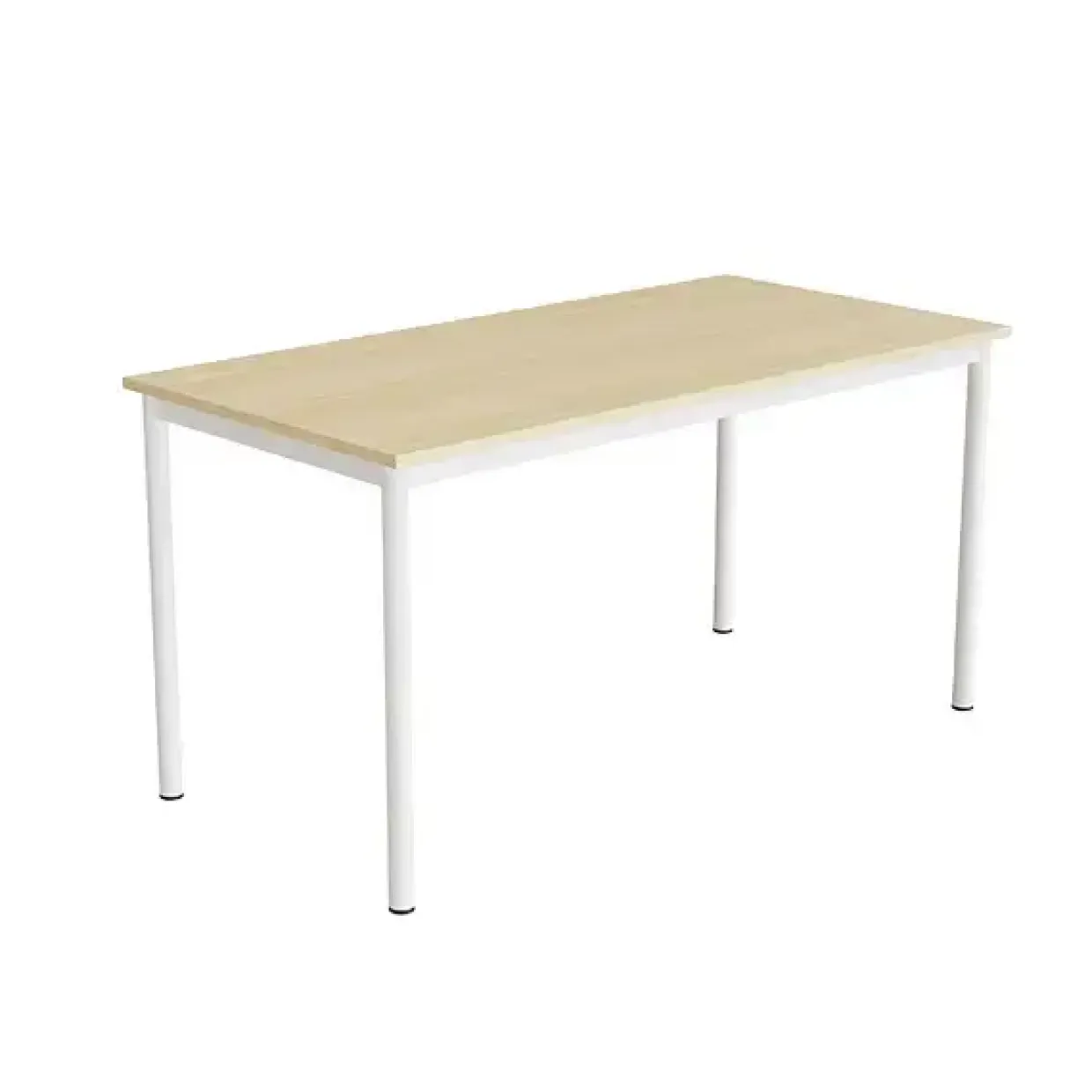 Bord Combi 200, 1400x700 mm Højde 720 mm Birk laminat på hvidt understel