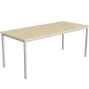 Bord Combi 200, 1800x800 mm Højde 720 mm Birk laminat, alugråt stel