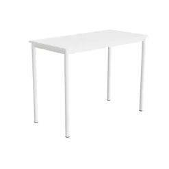 Bord Combi 200, 1200x600 mm Højde 900 mm Hvid laminat på hvidt understel