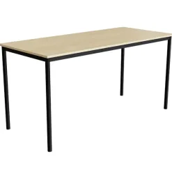 Bord Combi 200, 1800x800 mm Højde 900 mm Lyddæmpende birk laminat på sort stel