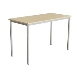 Bord Combi 200, 1400x700 mm Højde 900 mm Lyddæmpende birk laminat på alugråt understel