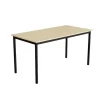 Bord Combi 200, 1400x700 mm Højde 720 mm Lyddæmpende birk laminat på sort understel