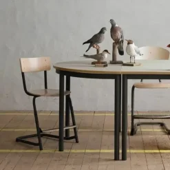Bord Combi 209, 1200x600 mm højde 720 mm med birk laminat, alu stel