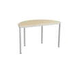 Bord Combi 209, 1200x600 mm højde 720 mm med lydabsorberende birk laminat, alu stel