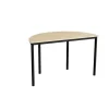 Bord Combi 209, 1200x600 mm højde 720 mm med lydabsorberende birk laminat, sort stel