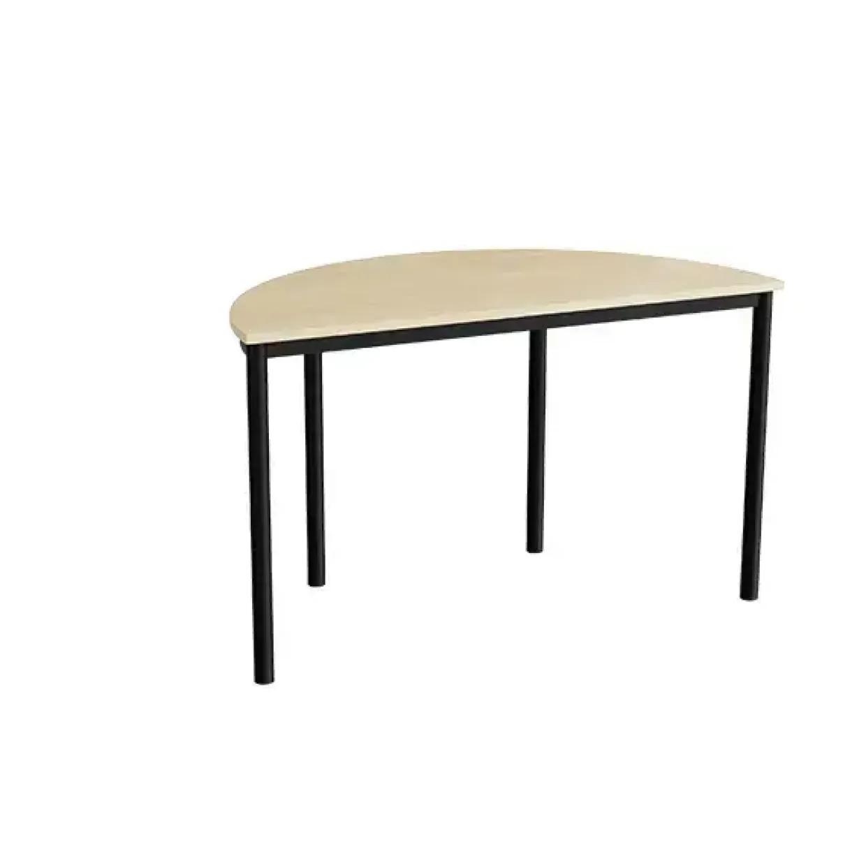 Bord Combi 209, 1200x600 mm højde 720 mm med lydabsorberende birk laminat, sort stel