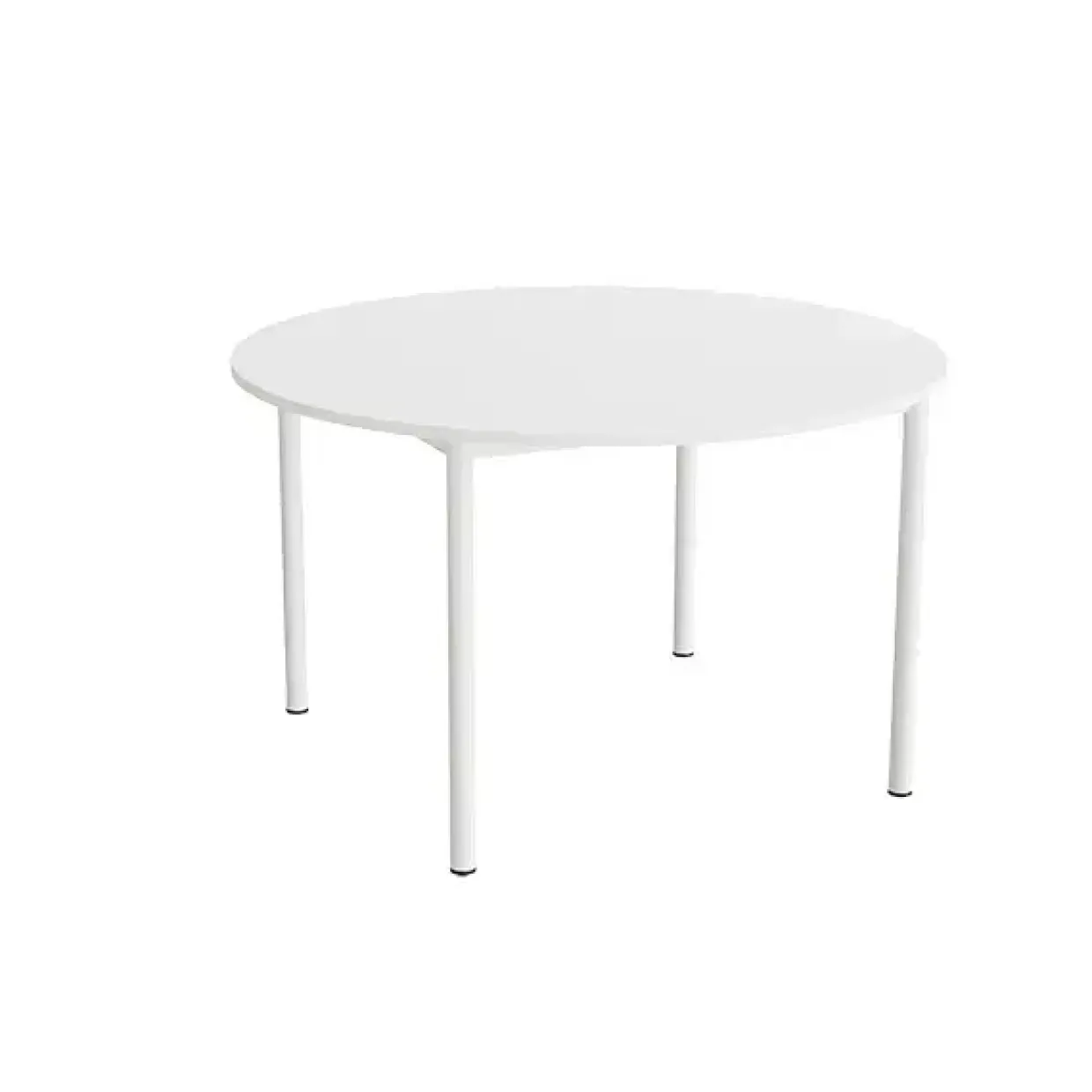 Bord - Combi 206 Ø1200x720mm - Hvid Laminat - Hvidt Helsvejst Stel