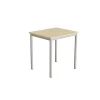 Bord - Combi 200 700x600x720mm - Birk Laminat - Alugråt Stålstel