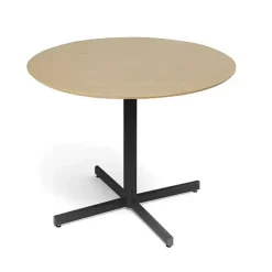 Bord Cruzo Ø1200 mm, Bøg med sort understel