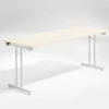 Bord Dinner, Birk 1800x800 mm, Alugråt understel