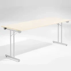 Bord Dinner, Birk 1800x800 mm, Alugråt understel