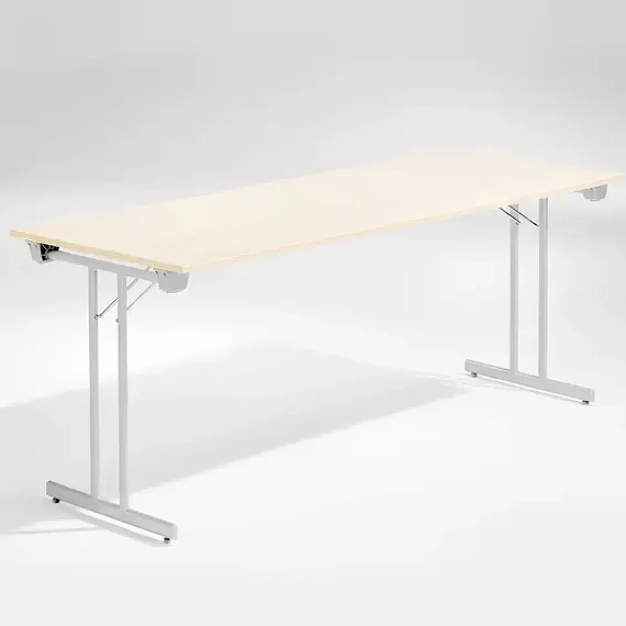 Bord Dinner, Birk 1800x800 mm, Alugråt understel