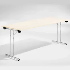 Bord Dinner, Birk 1800x800 mm, Krom understel