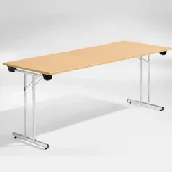 Bord Dinner, Bøk 1800x800 mm, Krom understel