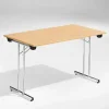 Bord Dinner, Bøk 1200x800 mm, Krom understel