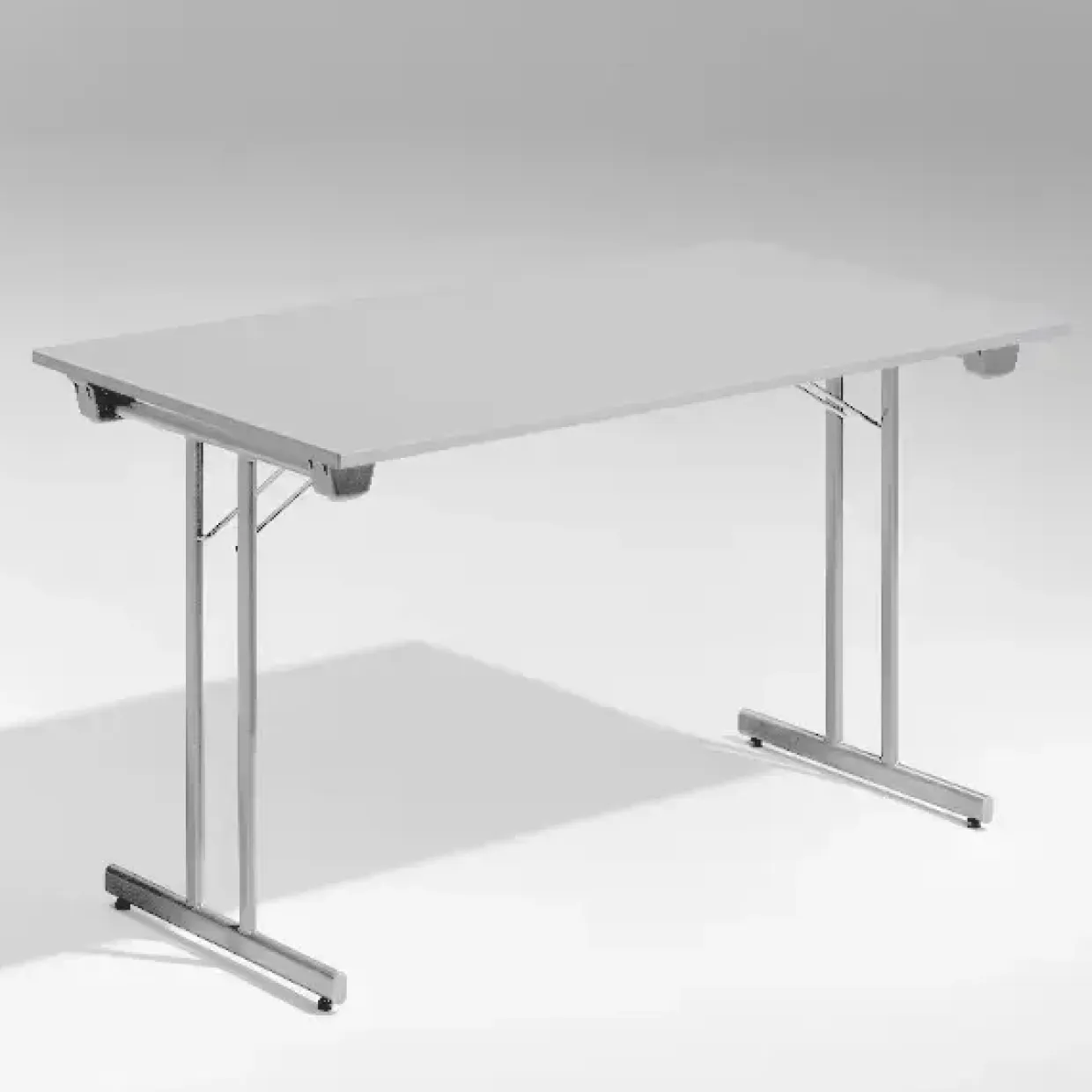 Bord Dinner, Lys grå 1200x800 mm, Alugråt understel