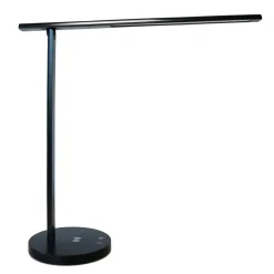 Bordlampe Unilux Diva LED sort USB+QI oplader