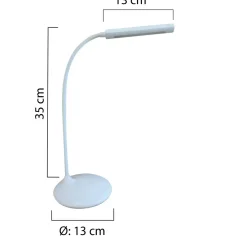 Bordlampe Unilux Nelly LED hvid genopladelig batteri