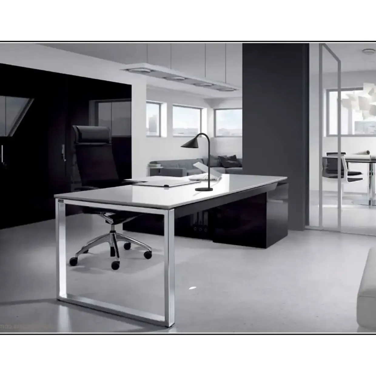 Bordlampe Unilux Sol LED sort