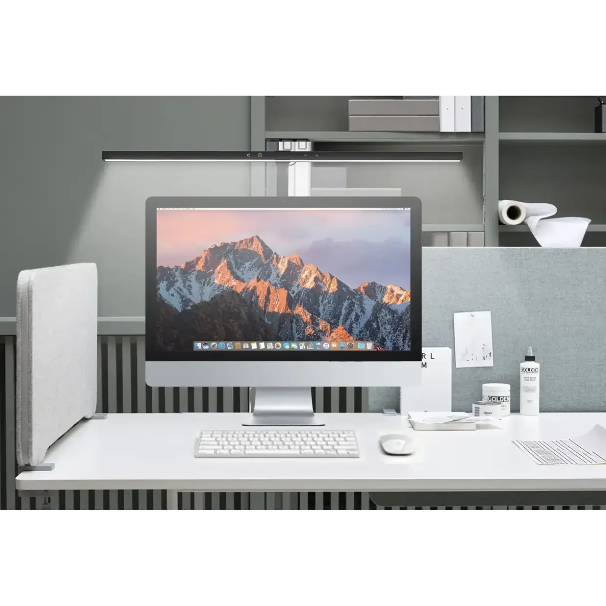 Bordlampe Unilux STRATA LED sort med klemme
