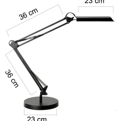 Bordlampe - Unilux Swingo LED - Sort - 9 W