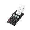 Bordlommeregner med strimmel Casio HR 8RCE-BK euro stort 12 cifret display Strimmelregner