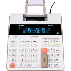 Bordlommeregner med strimmel Casio FR-2650RC inkl. 2 farvet print