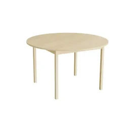 Bord Lovis 604, Ø1200 mm, højde 720 mm, lyddæmpende birk laminat på birk understel