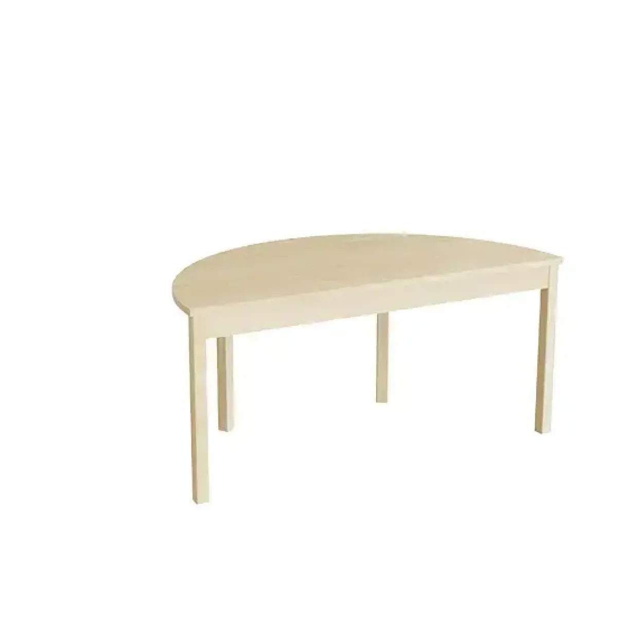 Bord Lovis 609, 1200x600 mm Højde 550 mm med lyddæmpende birk laminat, birk understel