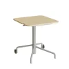 Bord Smile 110, 650x650 mm, Birk laminat, Alu stel