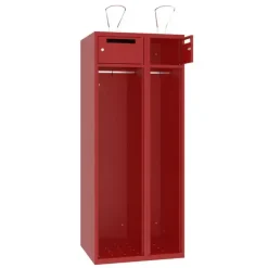 Brandmandsskab BRM, 400+300mm, 1700 × 700 × 550 mm, Rød