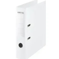 Brevordner A4 Centra PP med 75 mm ryg - hvid