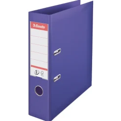 Brevordner A4 Esselte No 1 med 75 mm ryg 811530 - Lilla - 10 stk